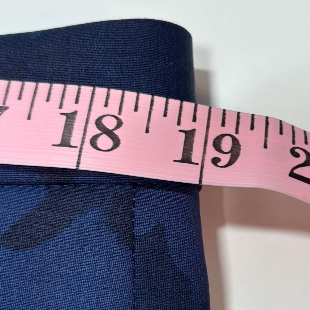 Banana Republic Womens Pants Size 14 Long 14L Logan Navy Floral Wool Trouser NWT - Picture 8 of 10